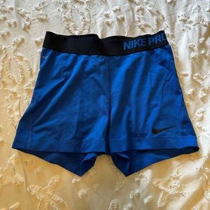 blue nike pros, S